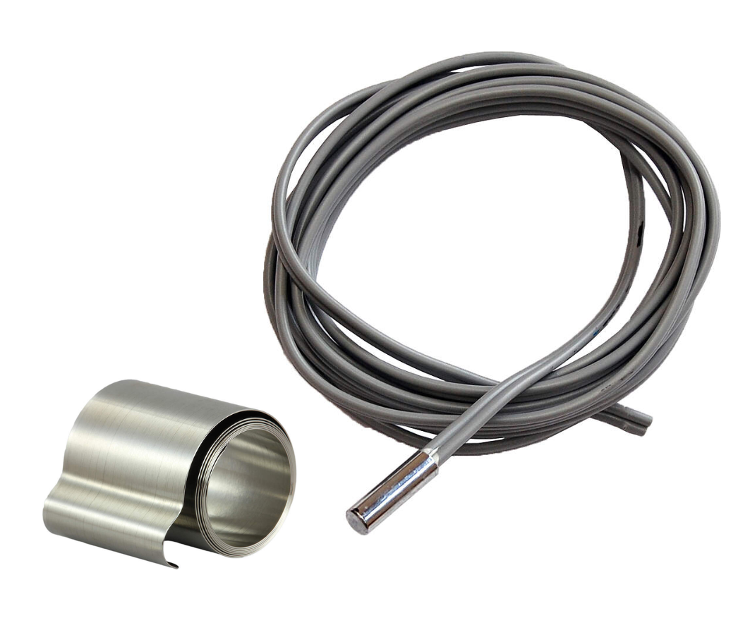 Rohranlegefühler PT1000 mit Rollfeder-Klemmband