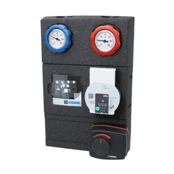 ESBE-Heizkreisset DN25 mit Iso., 130 mm Wilo-Pumpe + 3-Wege-Mischer