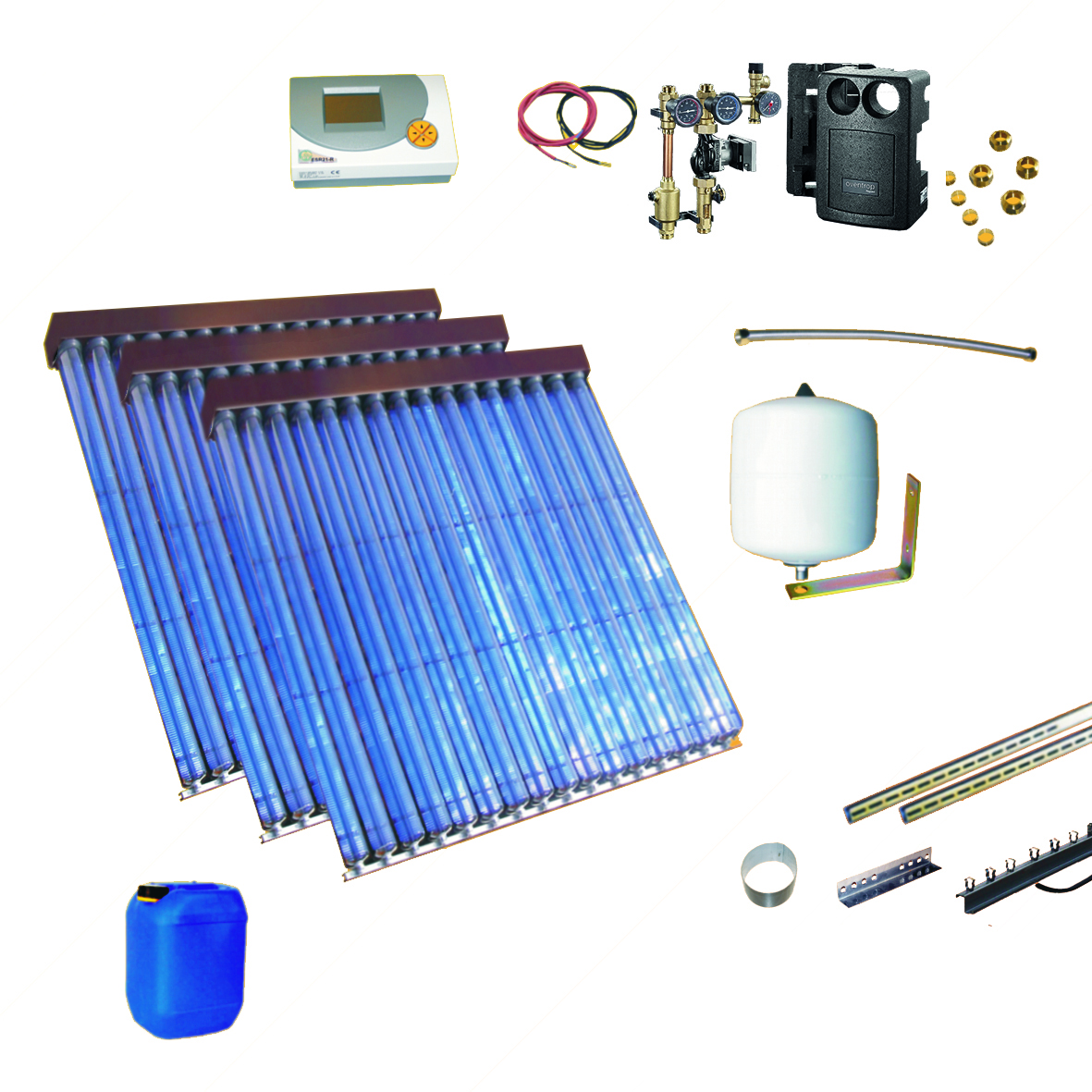 Röhren-Komplettpaket ER30 o.Speicher; 4,58m²