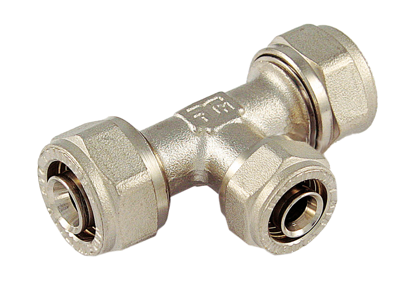 Klemm-T-Stück Mittelabgang reduziert Ø 20-16-20