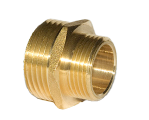 MG-Doppelnippel reduziert 3/4"AG -1/2"AG