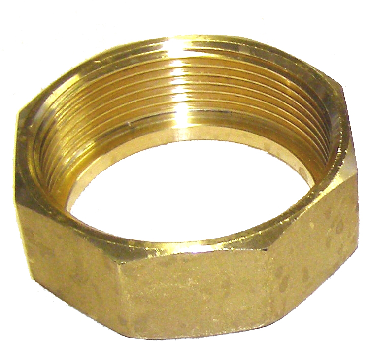 Überwurfmutter Messing unbeschichtet (für Wellrohr)