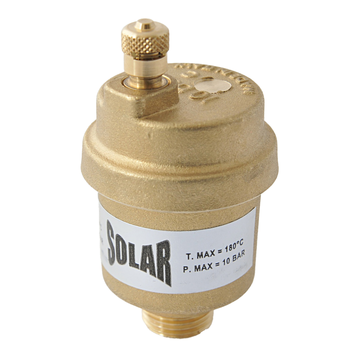 Solar-Automatikentlüfter 3/8" ohne Kugelhahn, 180 °C