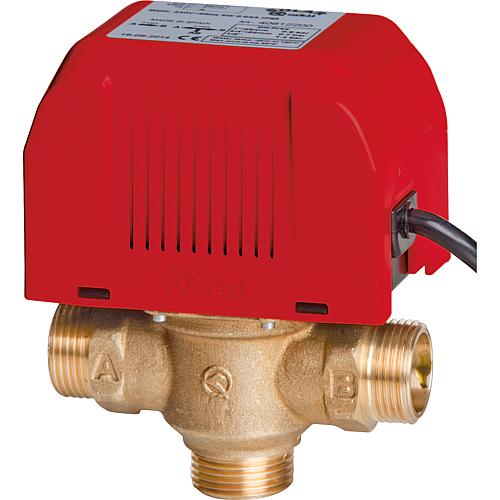 3-Wege-Ventil 3/4"AG mit Motor (Solar + Heizung) 230V