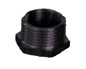 Reduzierstück 3/8"AG -1/4"IG (schwarz, Guss)