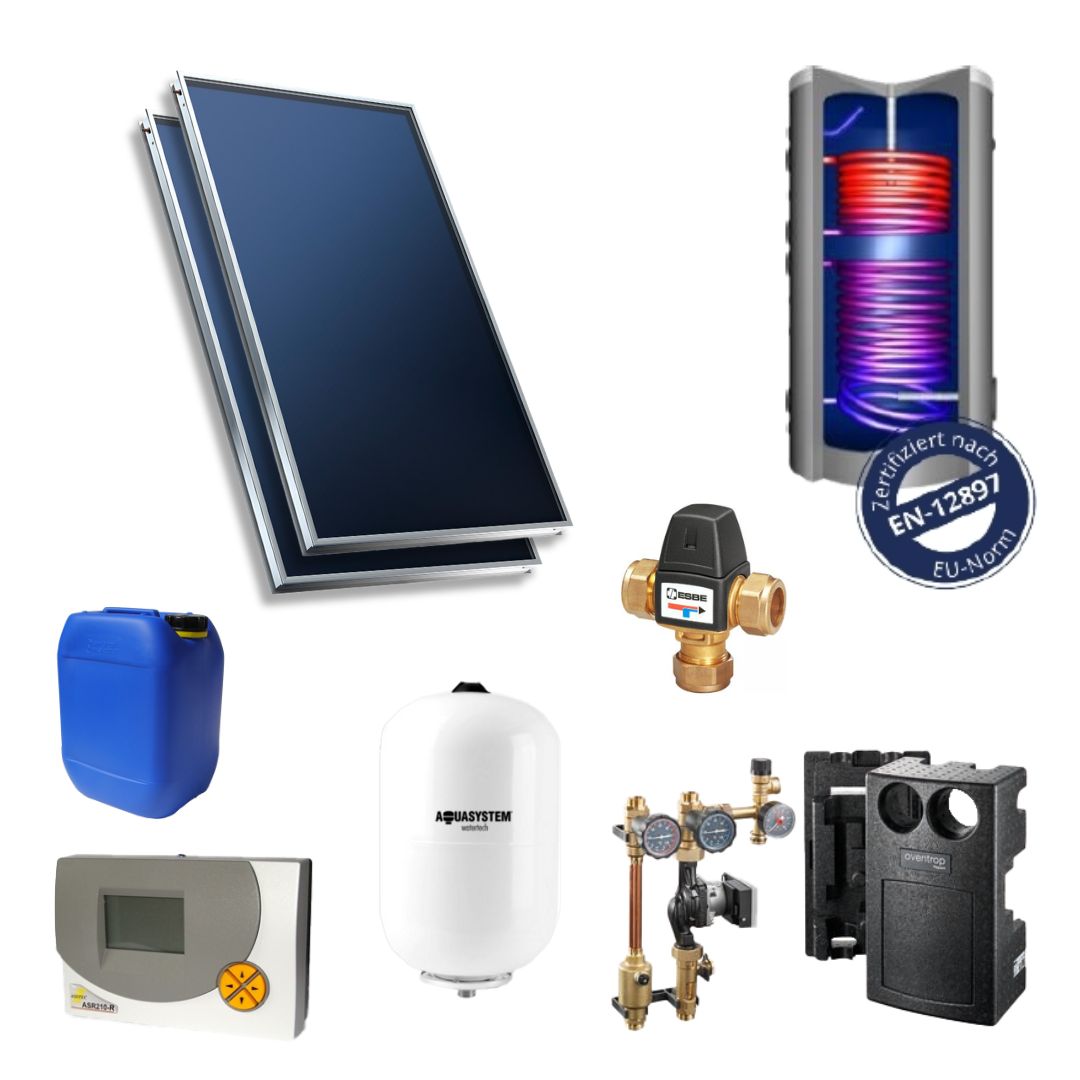 Solar-Paket B300-SL2 (mit 2 Kollektoren AS-Sunline 2100)