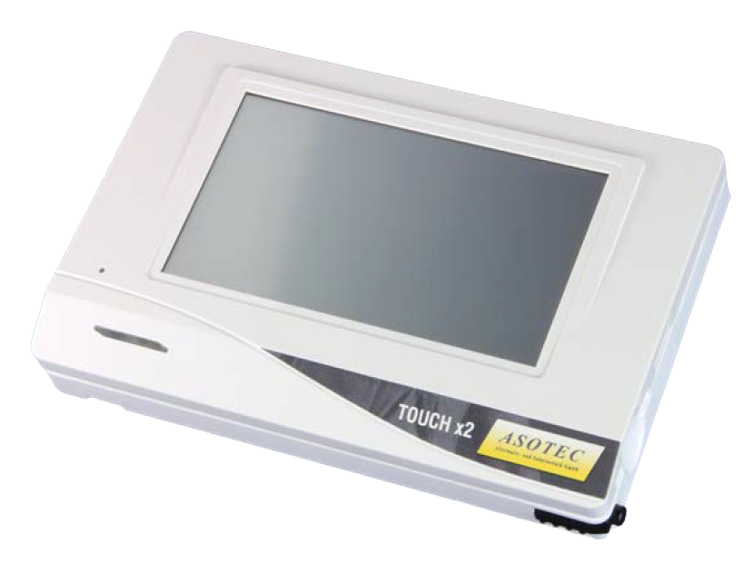 CAN-Monitor Raumbediengerät Touch x2 mit Temperatur- / Feuchtesensor