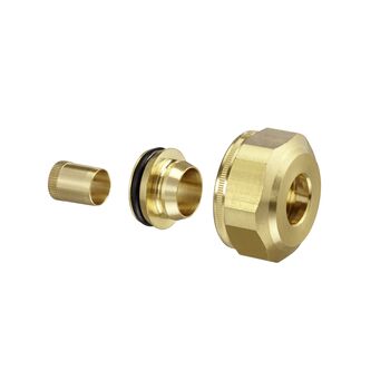 Paar Klemmringverschraubungs-Set für 22mm Kupferrohr (Solarstation DN25)