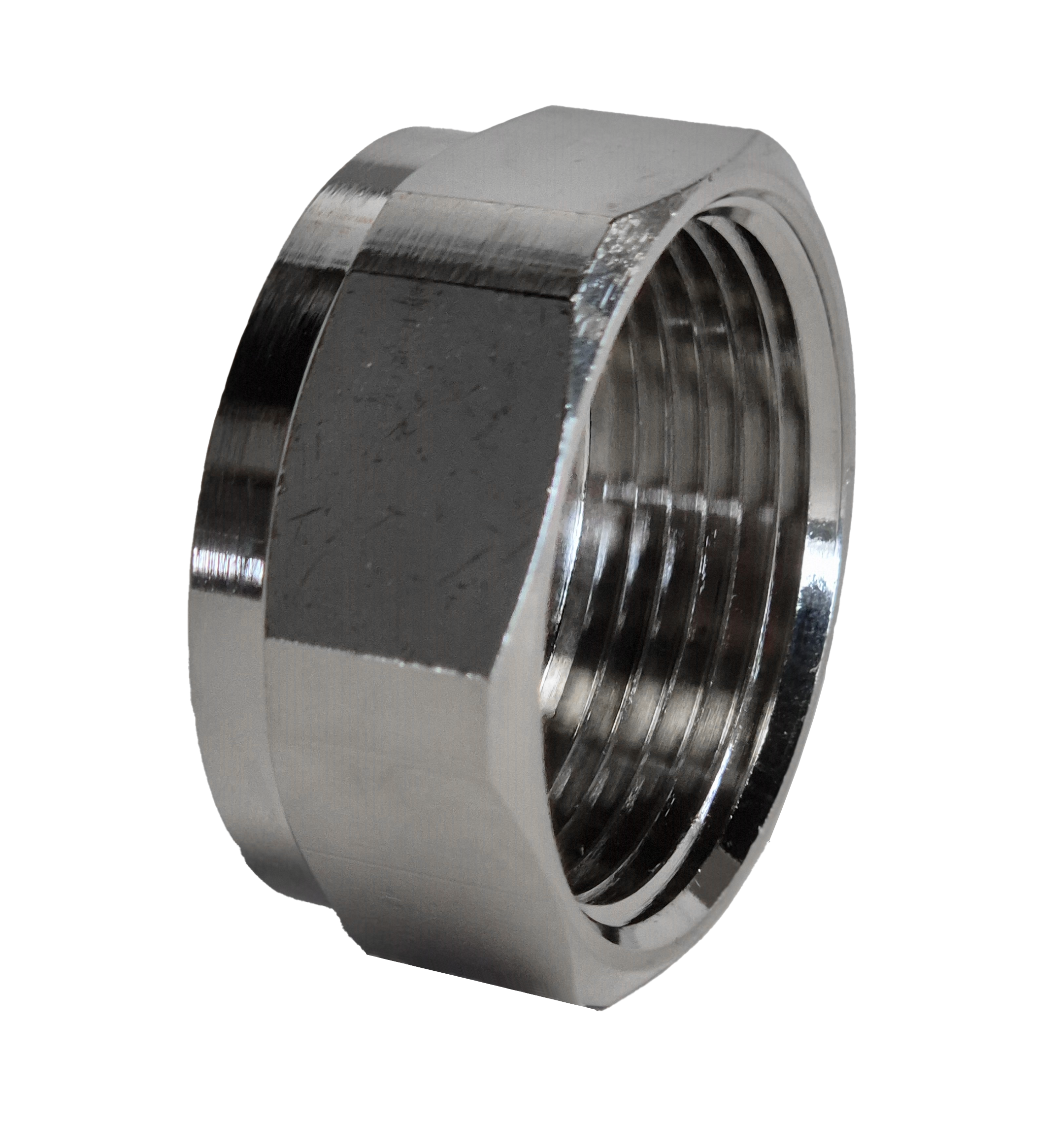 Überwurfmutter vernickelt 1 1/4" für Wellrohr DN25