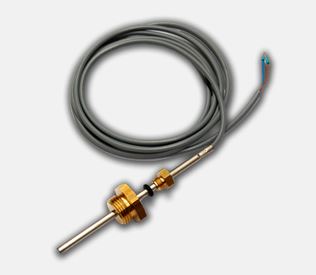Ultraschneller Temperaturfühler (PT1000), 130mm mit 1/2"AG