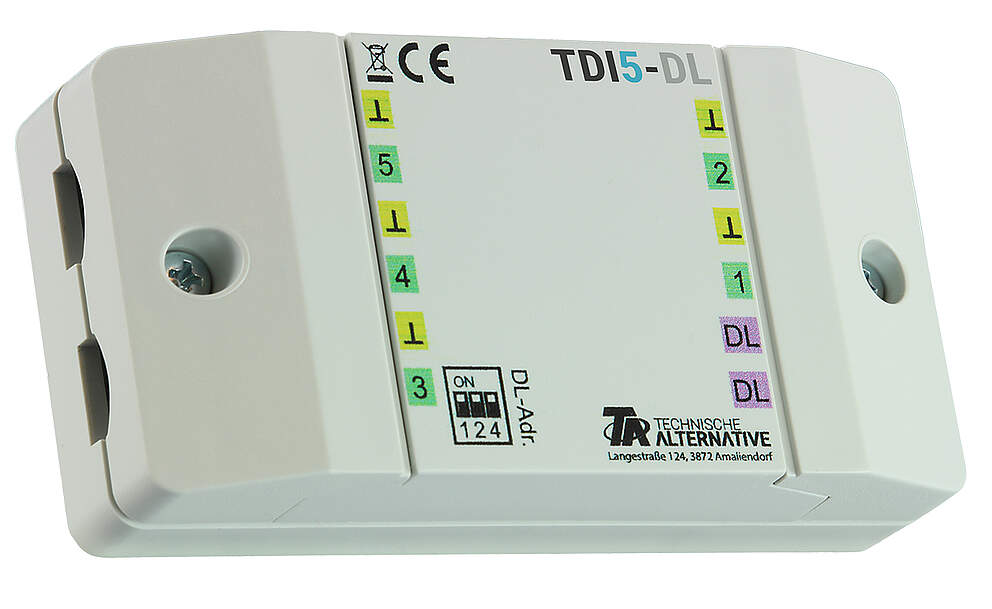 DL-Erweiterungsmodul für 5 Analogeingänge PT1000 / digital