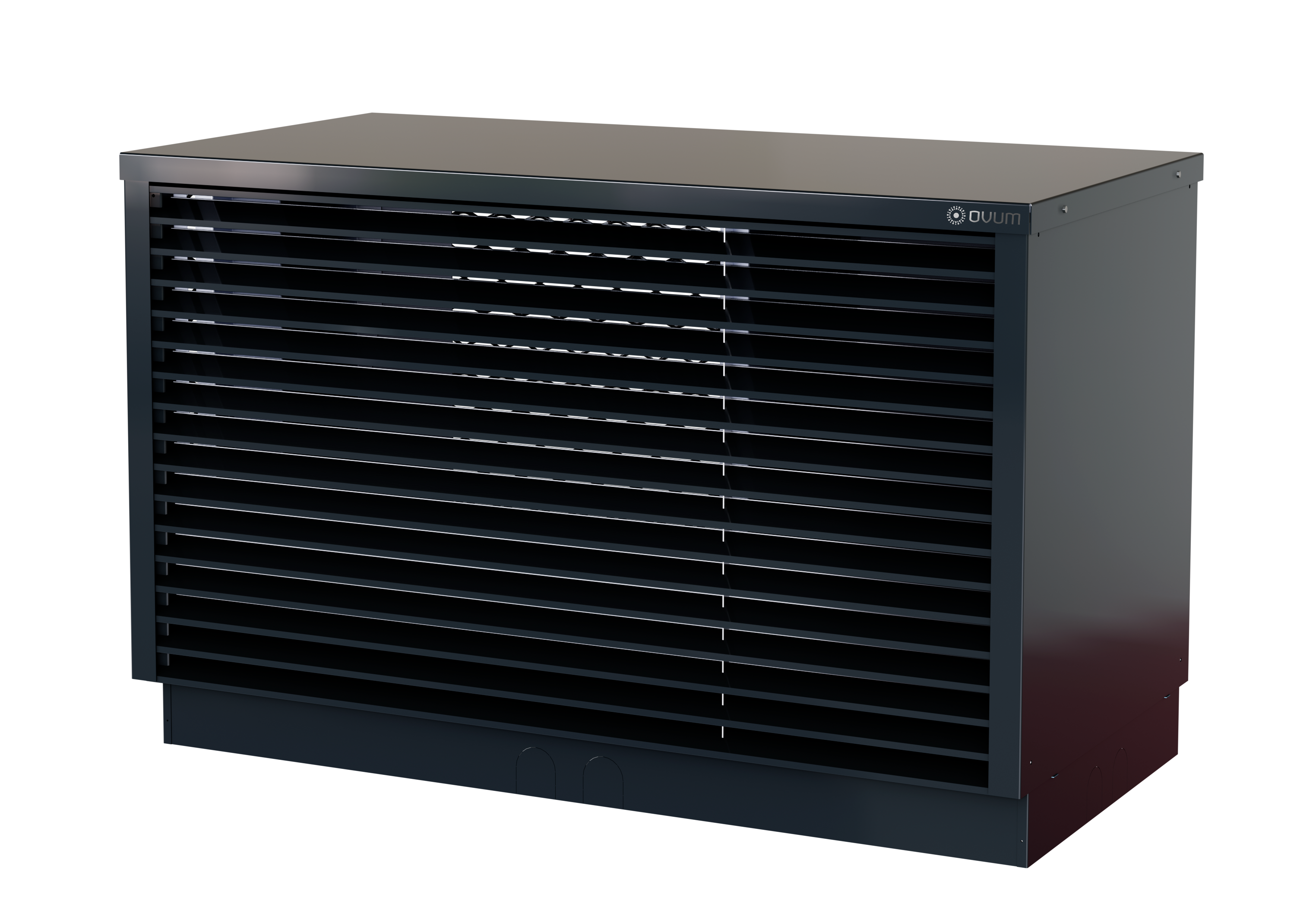 Luft-Wasser-Wärmepumpe OVUM AC312P MIRA schwarz, ca. 1,8-8 kW (bei -10 °C)