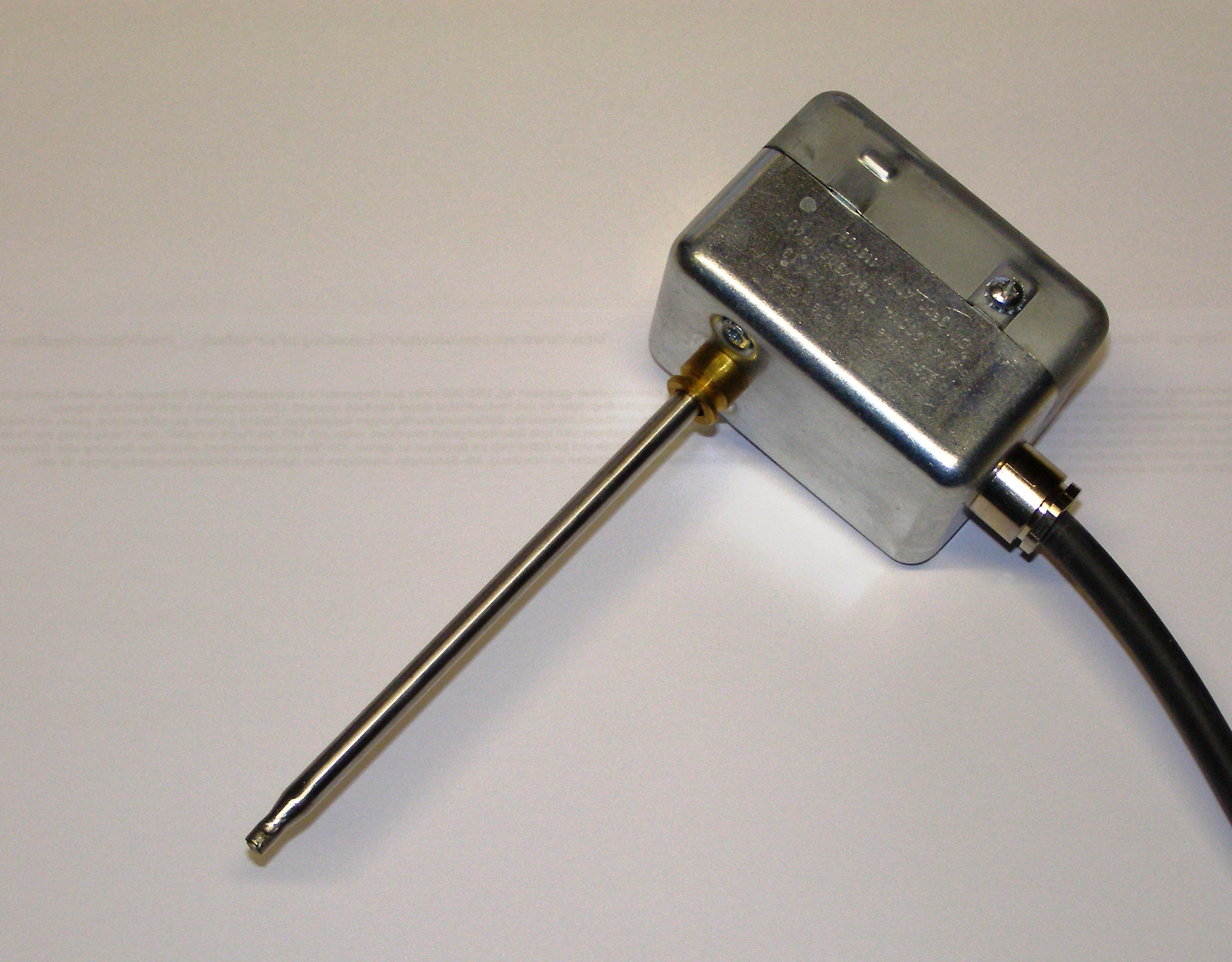 Rauchgas-Thermostat m. Umschaltkont. bei 100 °C (max. 500 °C)