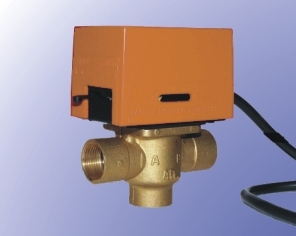 3-Wege-Ventil 1"AG fld. mit Motor (Solar + Heizung) 230V