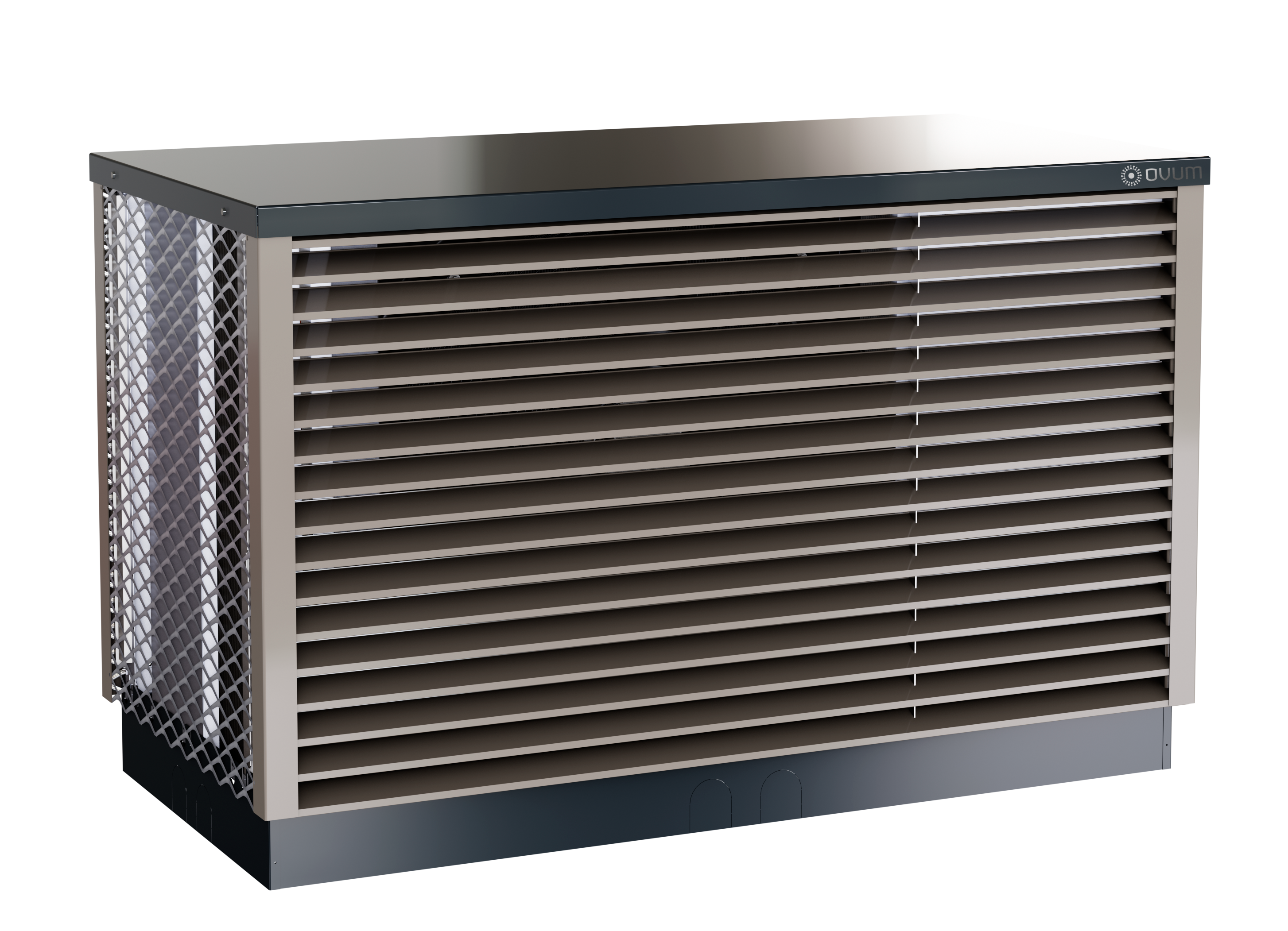 Luft-Wasser-Monoblock-Wärmepumpe OVUM AC417P grau, ca. 2,6 - 12 kW (bei -10 °C)