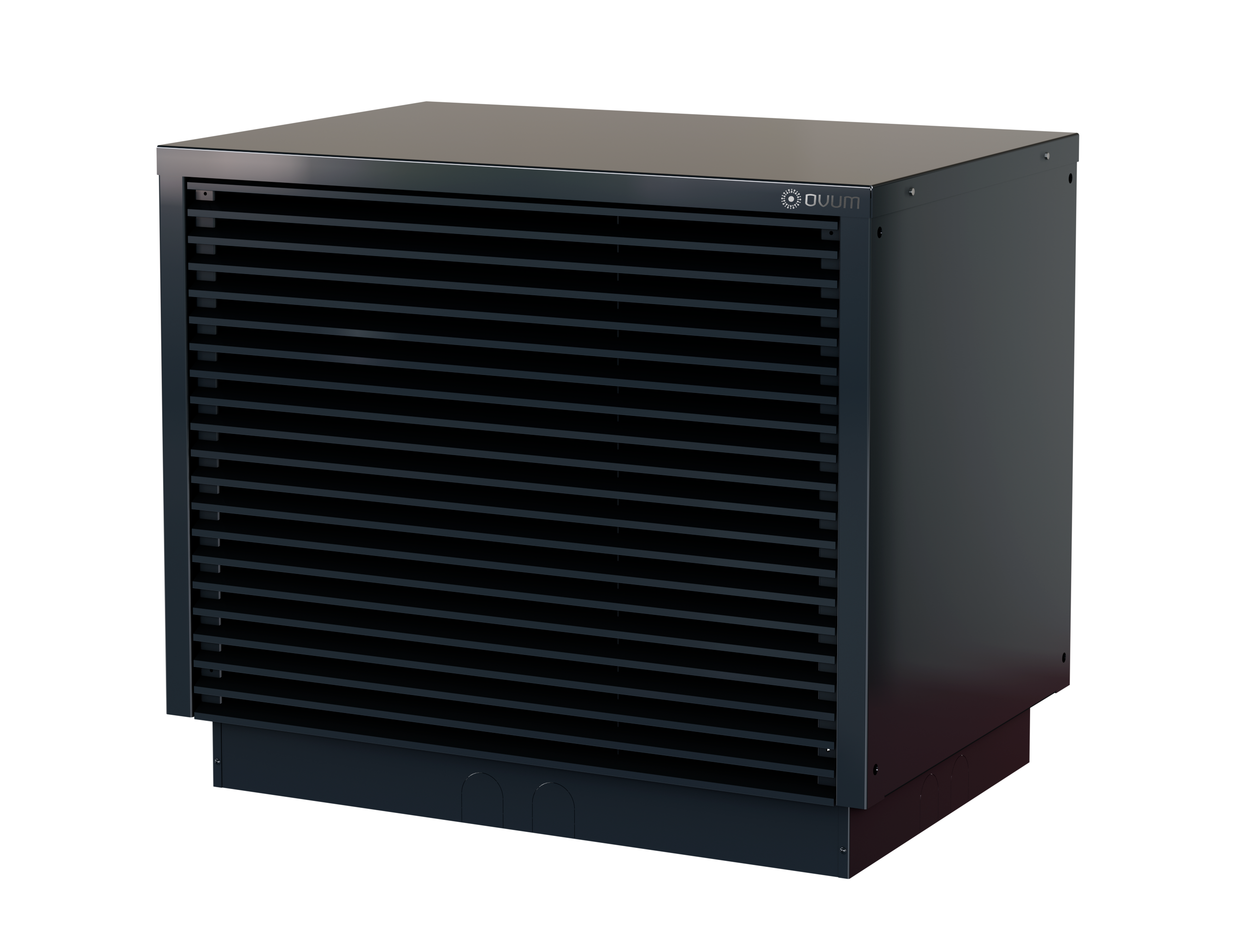 Luft-Wasser-Wärmepumpe OVUM AC208P MIRA schwarz, ca. 1,7-6 kW (bei -10 °C)