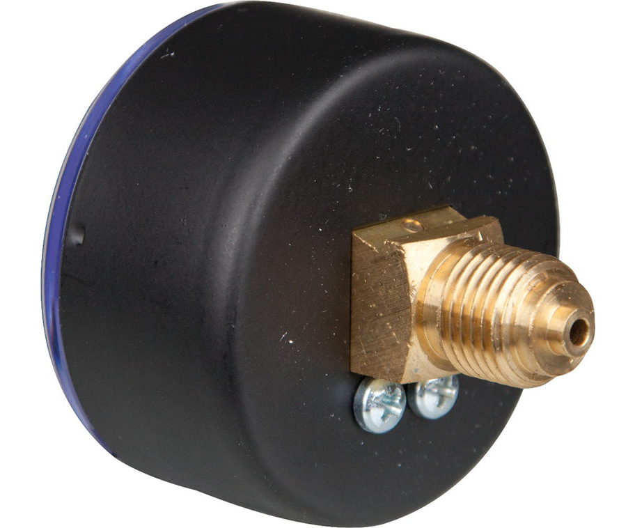 Manometer (Einbau waagerecht, D = ca. 50 mm) 0-10 bar, 1/4"