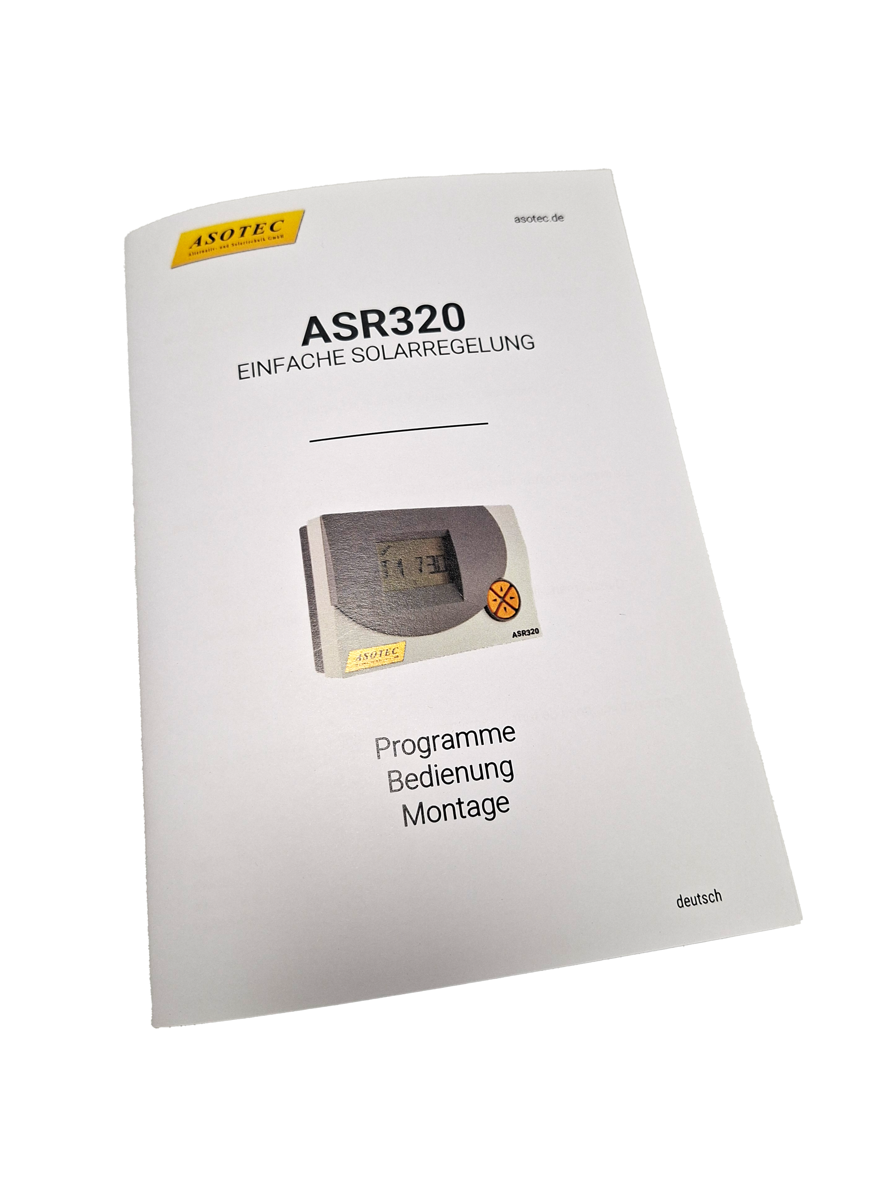 Einkreis-Solarregler ASR 320 mit Grafik-Display