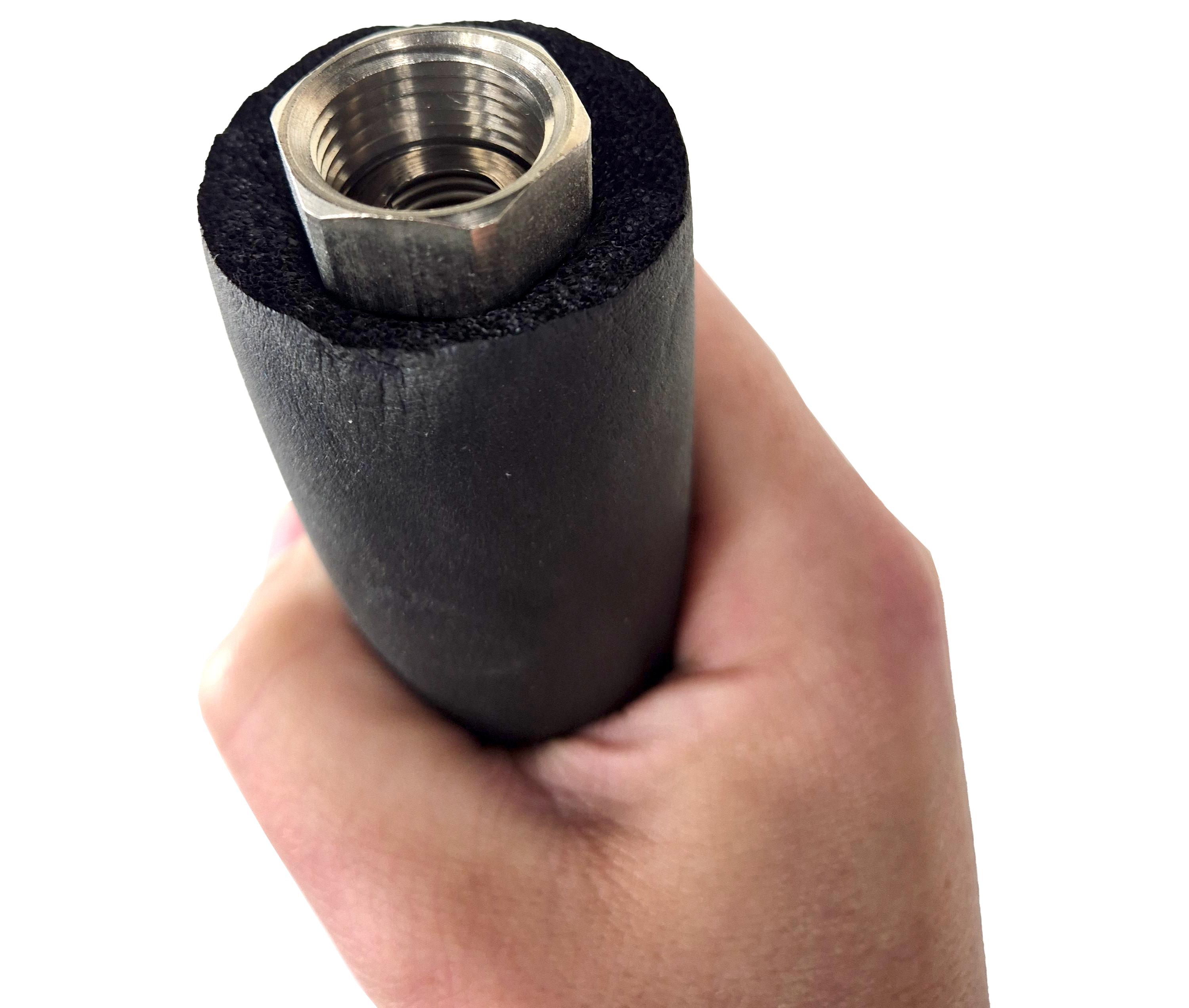 Montage der Isolierung auf Edelstahlwellrohr pro lfd Meter