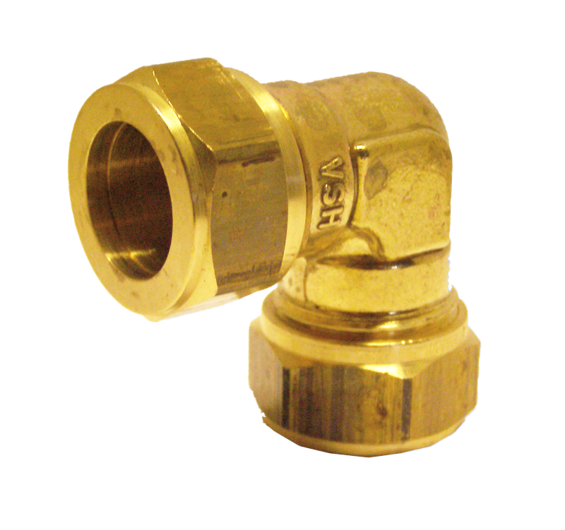 Klemmring-Winkelmuffe 2x 22 mm, 90°