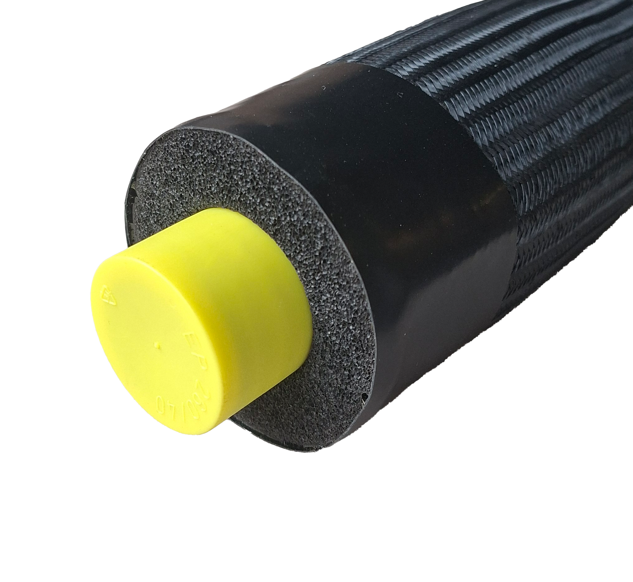 Isoliertes Edelstahlwellrohr AEROLINE® mit Schutz-Umflechtung