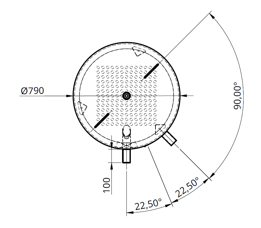 Pufferspeicher Twintherm WP 900 l mit Trennblech, ohne WT, inkl. Iso