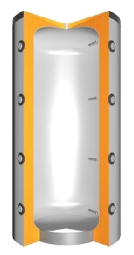 Pufferspeicher Effizienzklasse B mit 2 x 4 Hauptanschlüssen